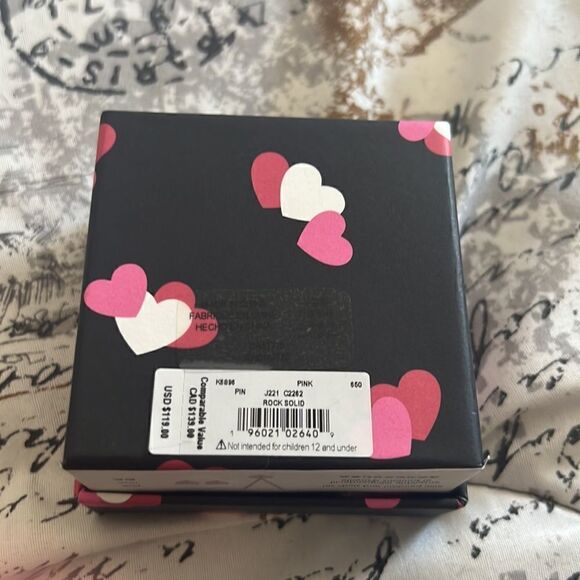 NWT  KATE SPADE heart pendant spade set pink - Picture 6 of 6